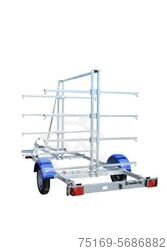 Båttrailer Brenderup Brenderup 161000B CX Kanu / Kajak Anhänger, 1,0 to, 4,8 m