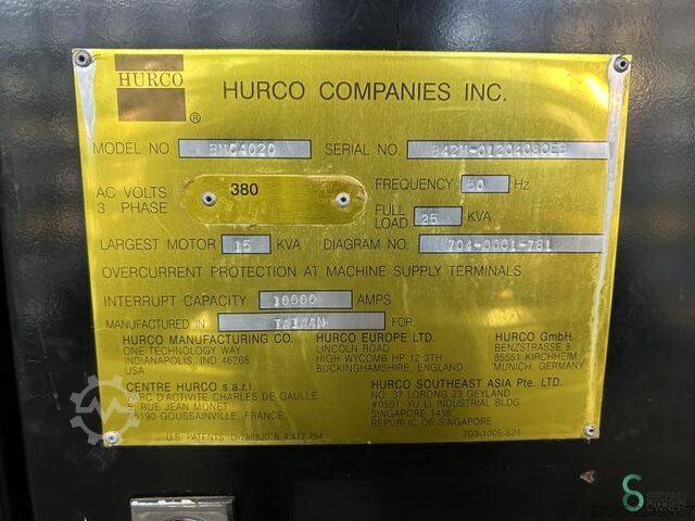 Fräsmaschinen  Hurco BMC 4020 2000 Hurco BMC 4020