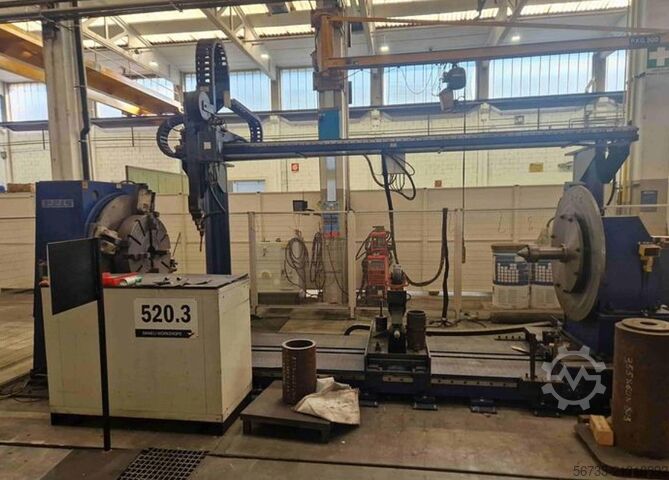 3 tengelyes hegesztőrendszer 4200 x 1200 x 1000 REIS MIG/MAG 3-Achs-Schweißanlage 4200