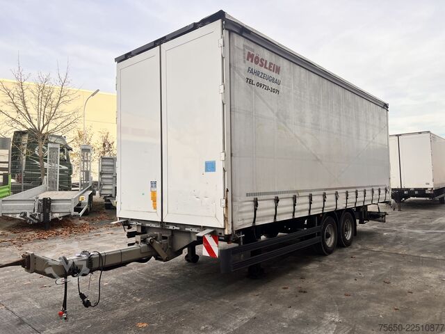 Otevřený přívěs s plachtou Möslein TPW 105 D 7,30  Tandem- Schiebeplanenanhänger zum Durchladen