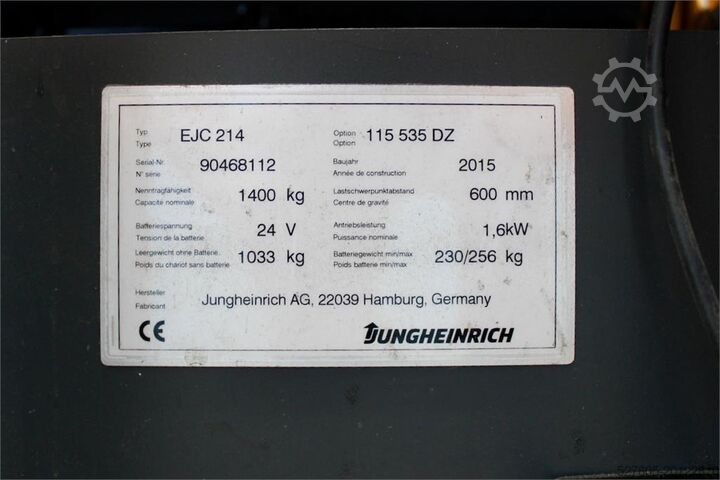 Gaffeltruck Jungheinrich EJC 214 535 DZ