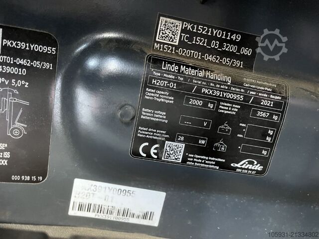 LPG gaffeltrucks Linde H20T-01