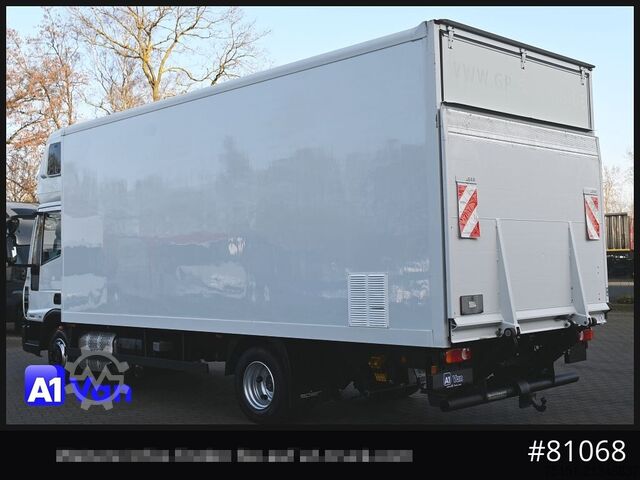 Vrachtwagen met bakwagen IVECO Eurocargo 75E21 Koffer, Topsleeper, Luftfederung