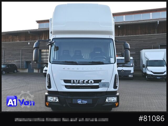 Vrachtwagen met bakwagen IVECO Eurocargo 75E21 Koffer, Topsleeper, Luftfederung