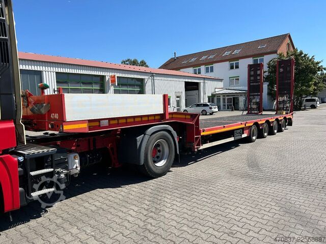 Lavt bygger sættevogn FAYMONVILLE STN-4UBX / hydr. Hubbed / Funk / Seilwinde