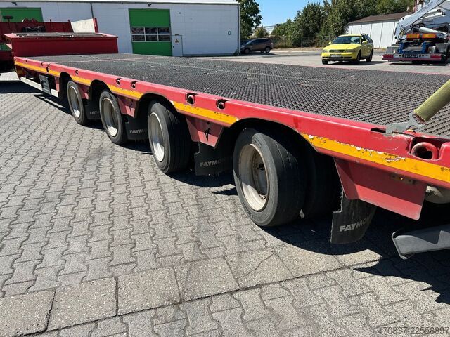 Lavt bygger sættevogn FAYMONVILLE STN-4UBX / hydr. Hubbed / Funk / Seilwinde