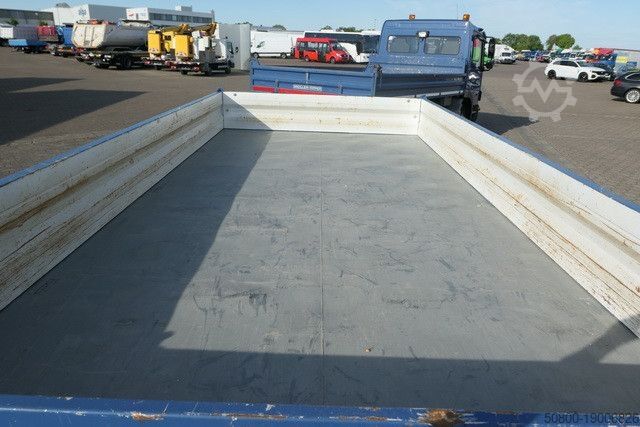 Tresidet tipvognstrailer FLIEGL TSK 118, Verzinkt, Tandem, Rampen, 5mtr. lang