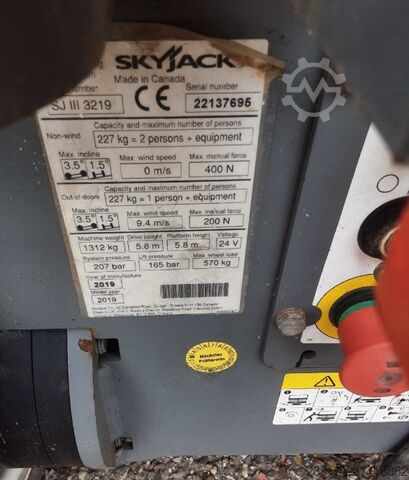 Hoogwerker knikmachines Skyjack SJ III 3219 Elektro 7,79 m