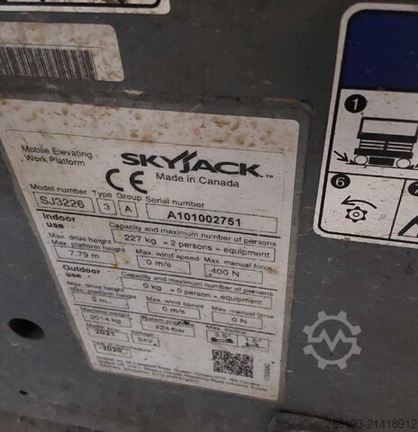 Hoogwerker knikmachines Skyjack SJ III 3226 Elektro 9,90 m