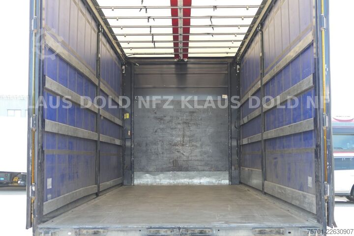 Platós teherautó ponyvával MAN TGX 26.510 PP Retarder XL-Tank Mitnahmestapler