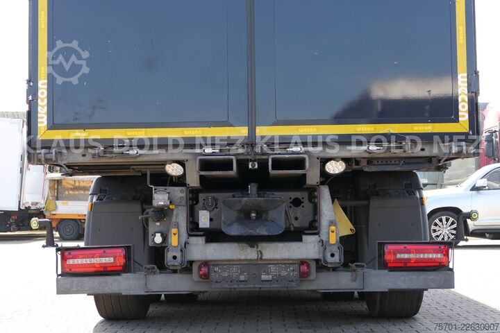 Platós teherautó ponyvával MAN TGX 26.510 PP Retarder XL-Tank Mitnahmestapler
