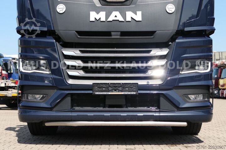 Platós teherautó ponyvával MAN TGX 26.510 PP Retarder XL-Tank Mitnahmestapler