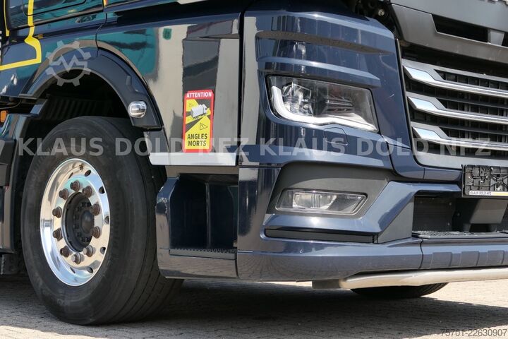 Platós teherautó ponyvával MAN TGX 26.510 PP Retarder XL-Tank Mitnahmestapler