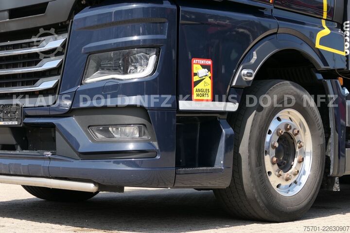 Platós teherautó ponyvával MAN TGX 26.510 PP Retarder XL-Tank Mitnahmestapler