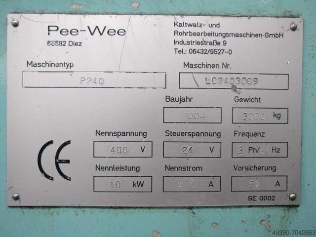 Menetgörgőző gép, hideghengerlő gép, menetgörgőző gép, profilhengerlő gép, menetgörgő PEE-WEE P 24 Q