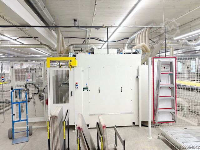 AUTOMATISCHE BOHR UND DUeBELEINTREIBMASCH MORBIDELLI + MAHROS (SCM Group) PowerFlex + Brush