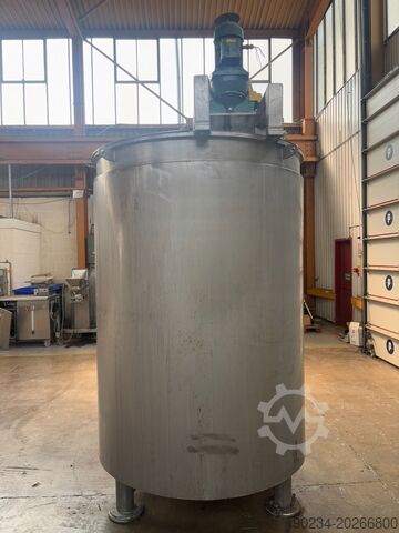 Gebruikte Winkworth PV3000 3.000 liter roestvrijstalen verticale mengtank WINKWORTH PV3000