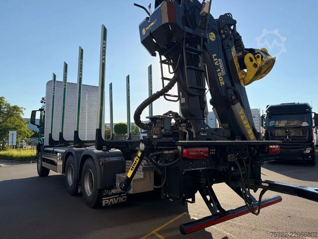 Transportador de madeira MAN TGS 33.510 6x4 BL Kurzholz 3 Monate in Gebrauch...
