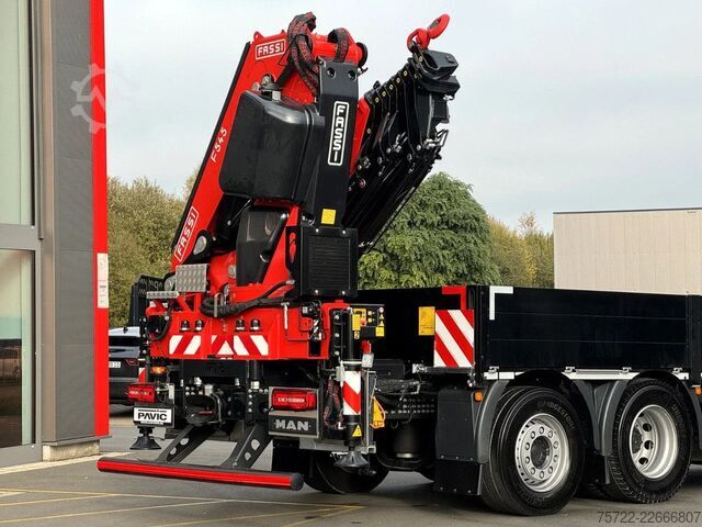 Camião-grua MAN TGX 26.540 6x2-4 LL Containerpritsche Fassi 545