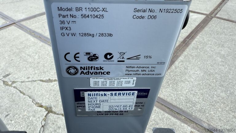 ξηραντήρας πλυσίματος Nilfisk BR 1100C-XL