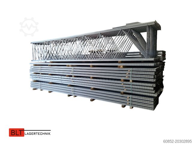 Kraftig hylla ca. 50,30 lfm. Dexion P90 Palettenregale H:6,5m Fachlast: 3000kg Schwerlastregale