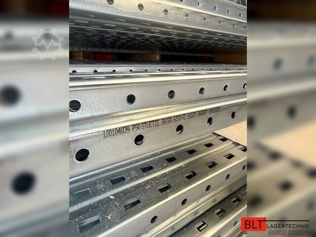Kraftig hylla ca. 50,30 lfm. Dexion P90 Palettenregale H:6,5m Fachlast: 3000kg Schwerlastregale