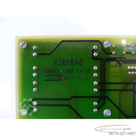 Componente Siemens G32931-A0266-F4-78 Elektronikmodul