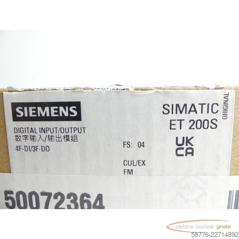 Komponent Siemens Simatic 6ES7138-4FC01-0AB0 PROFIsafe SN: C-ANTU9001 E-Stand: 2 -neu -