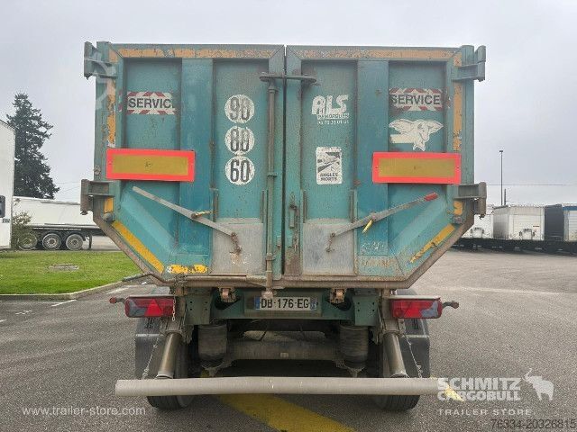Tiptrailer Benalu Semitrailer Tipper Steel half pipe body 39m³