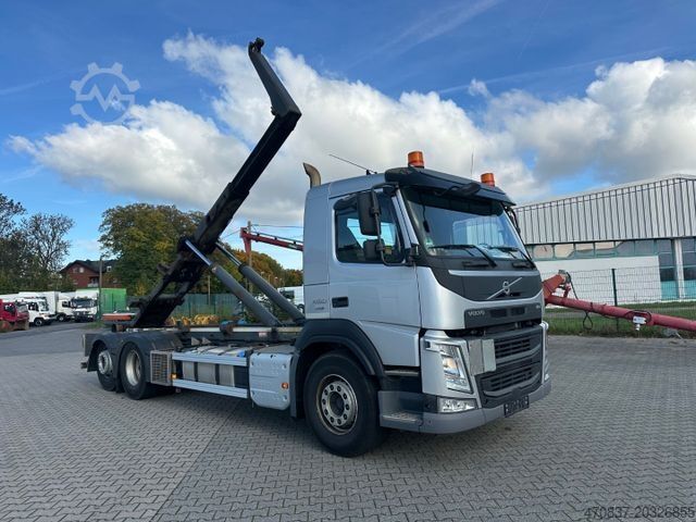 Camião porta-contentores de gancho VOLVO FM 460 6x2 / Meiller RK 20.70