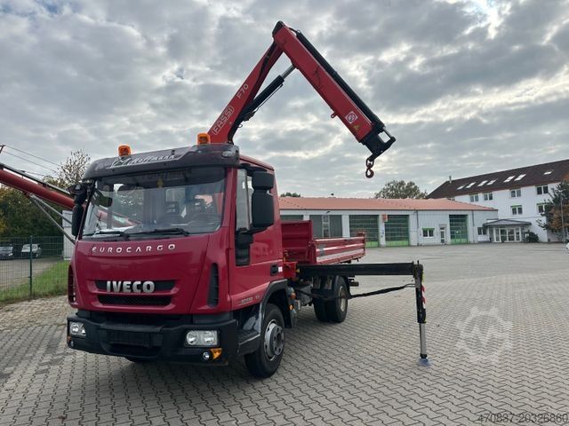 Tre-vejs tippevogn IVECO ML 80E 22  K/ Fassi F 70 + Funk / Meiller