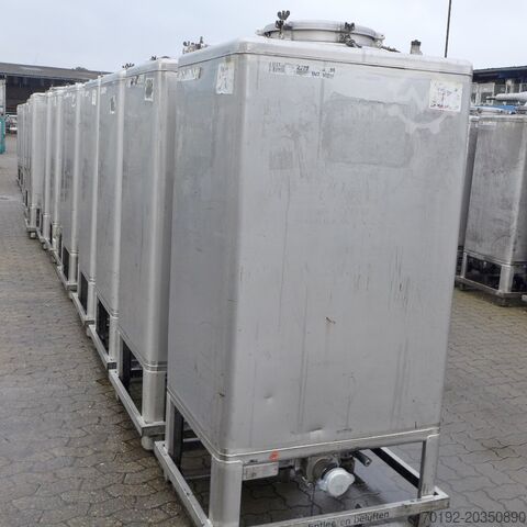 1070 liter transportcontainer gemaakt van V2A (DIN6601) Thielmann (UCON) 9064