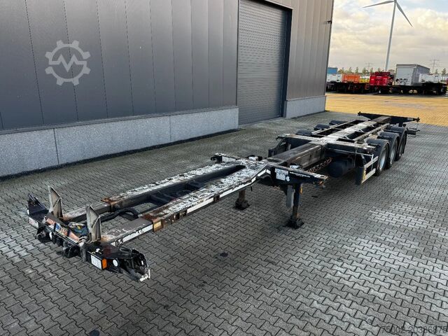 Container transportation D-TEC FLEXITRAILER, 45FT HC MULTI, BPW, liftaxle, NL