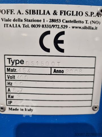 Aspiratore industriale Sibilia DS1500T