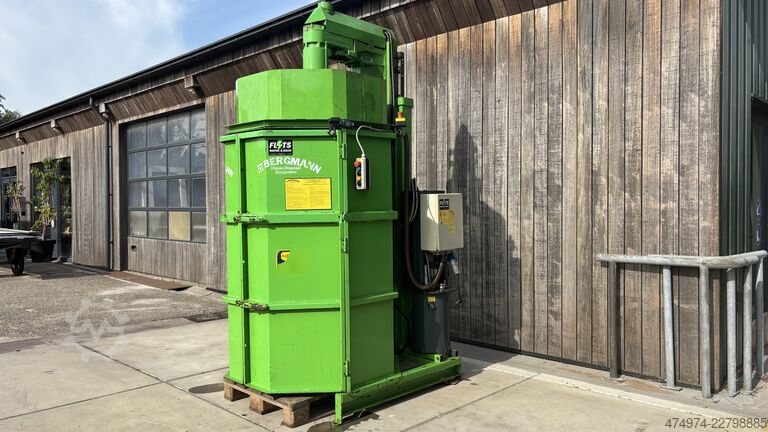 Perscontainer afvalpers balenpers 220V bergmann PS 8100-29