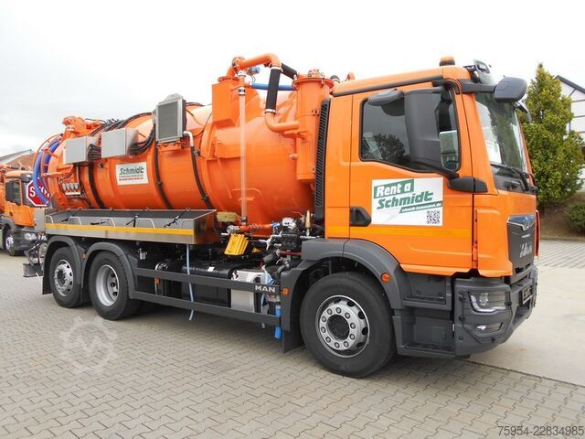 Vakuumtanktankvogn MAN TGM 26.320 6x2-4 BL / Faros 14/1 piston