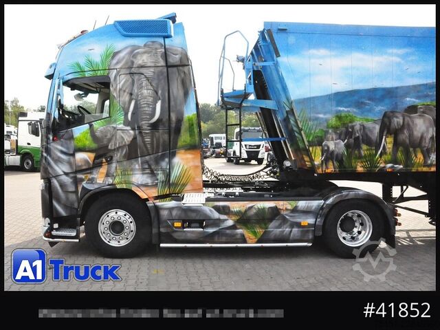 Cap tractor standard VOLVO FH 500 XL, Hydraulik Navi, Leder, Standklima Airbrush, Show Truck