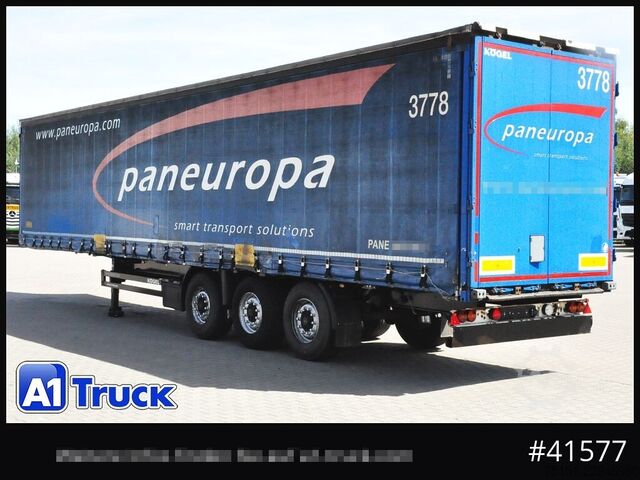 Semiremorcă deschisă cu prelată Kögel S 24 Tautliner, Code XL, BPW,  TÜV 09-2027
