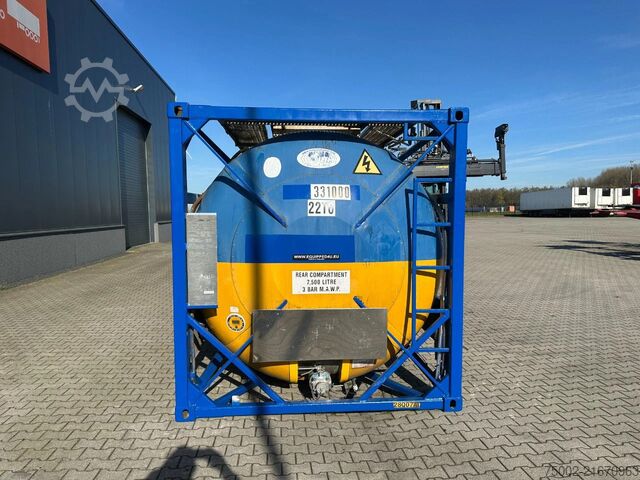 Container UBH INTERNATIONAL 20FT ISO 22.500L / 3 comp (3x 7.500L) / IMO-1 /...