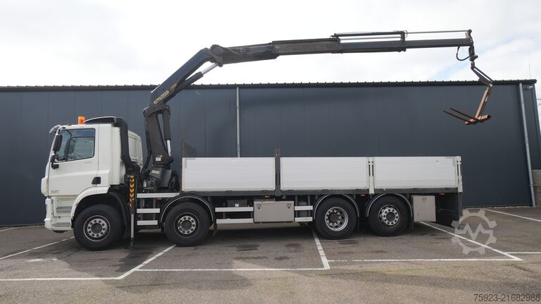 Autogru DAF CF 400 open box with Palfinger PK 17502 crane