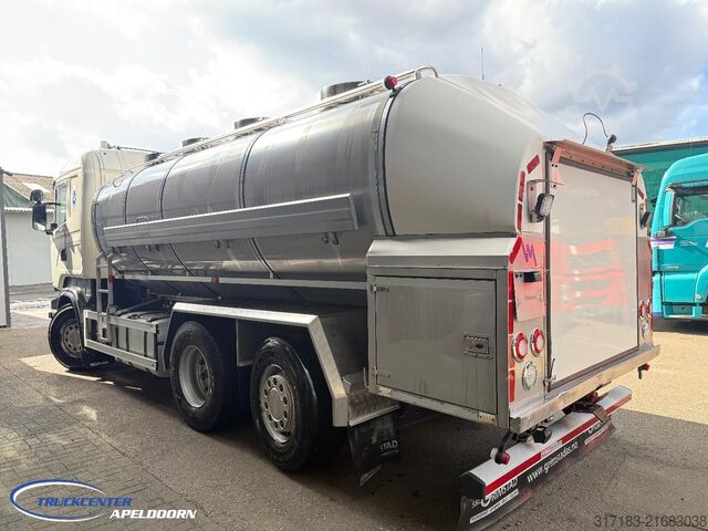 Tanker Scania R490 RVS tank, Euro 6, Stuuras, Retarder