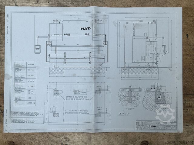 CNC afkantpers 4000 x 320 ton LVD PPEB EASY FORM 320/40