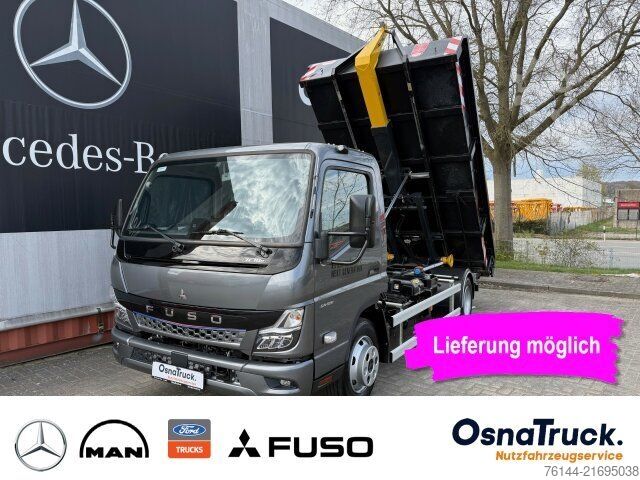 Transporter mit Kipper MITSUBISHI 7C18e Palfinger Abrollkipper Klima,Nutzl.3195 KG