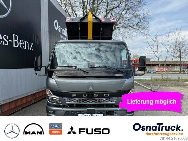 Transporter mit Kipper MITSUBISHI 7C18e Palfinger Abrollkipper Klima,Nutzl.3195 KG