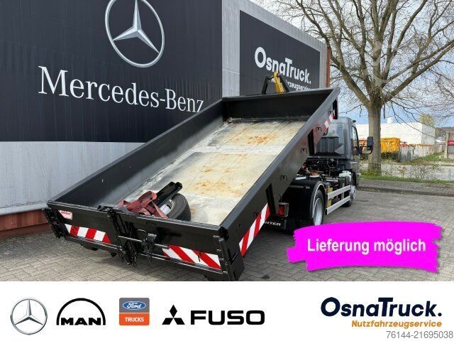 Transporter mit Kipper MITSUBISHI 7C18e Palfinger Abrollkipper Klima,Nutzl.3195 KG