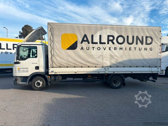 Schuifzeil bestelwagen MAN TGL 8.190 Pritsche / Plane / LBW