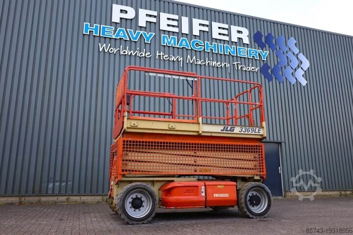 Ascensore a forbice JLG 3369LE Electric, 12m Working Height, 450kg Capacit