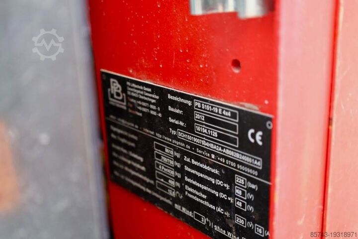 Scherenhebebühne PB LIFT S151-19E 4x4 Electric, 4x4 Drive, 15m Working