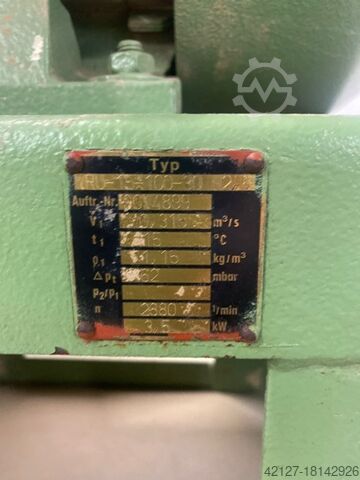 Ventilator hogedrukventilator HD VRU-15-100-30 H2,8