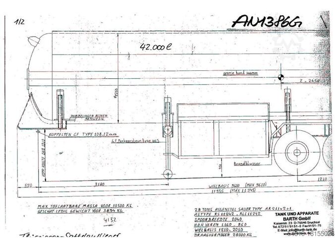Ημι-ρυμουλκούμενο υγραερίου / ρυμουλκούμενο υγραερίου